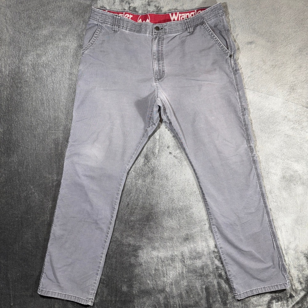 Wrangler ATG Mens Gray Outdoor Utility Pants 40x32 NW893AN Stretch Cargo